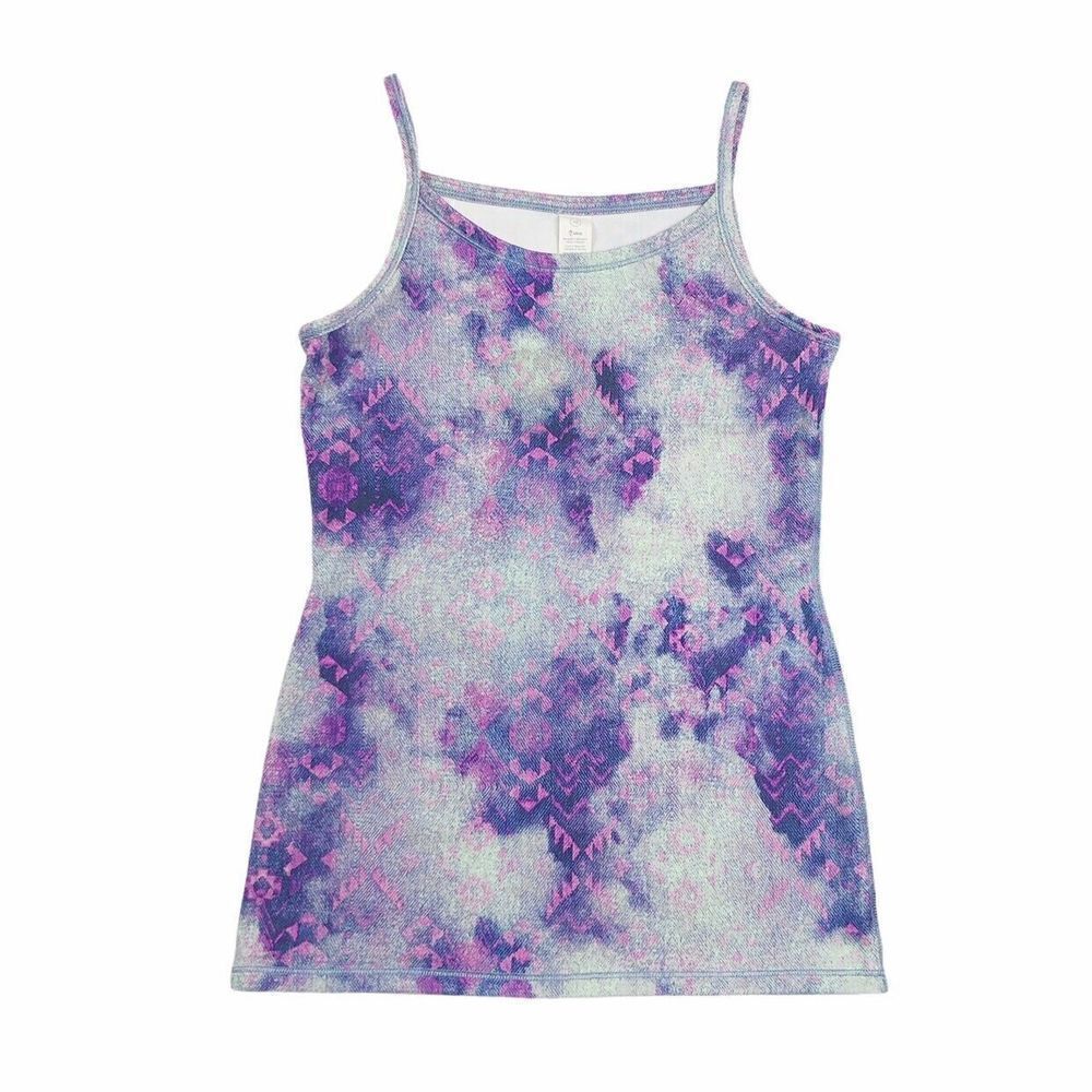 Ivivva By Lululemon Athletica Girls Size 7 Cami Tank Southwest Distressed Denim
